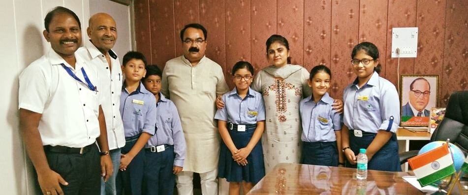 Mayor of Faridabad recognizes Shiv Nadar School students