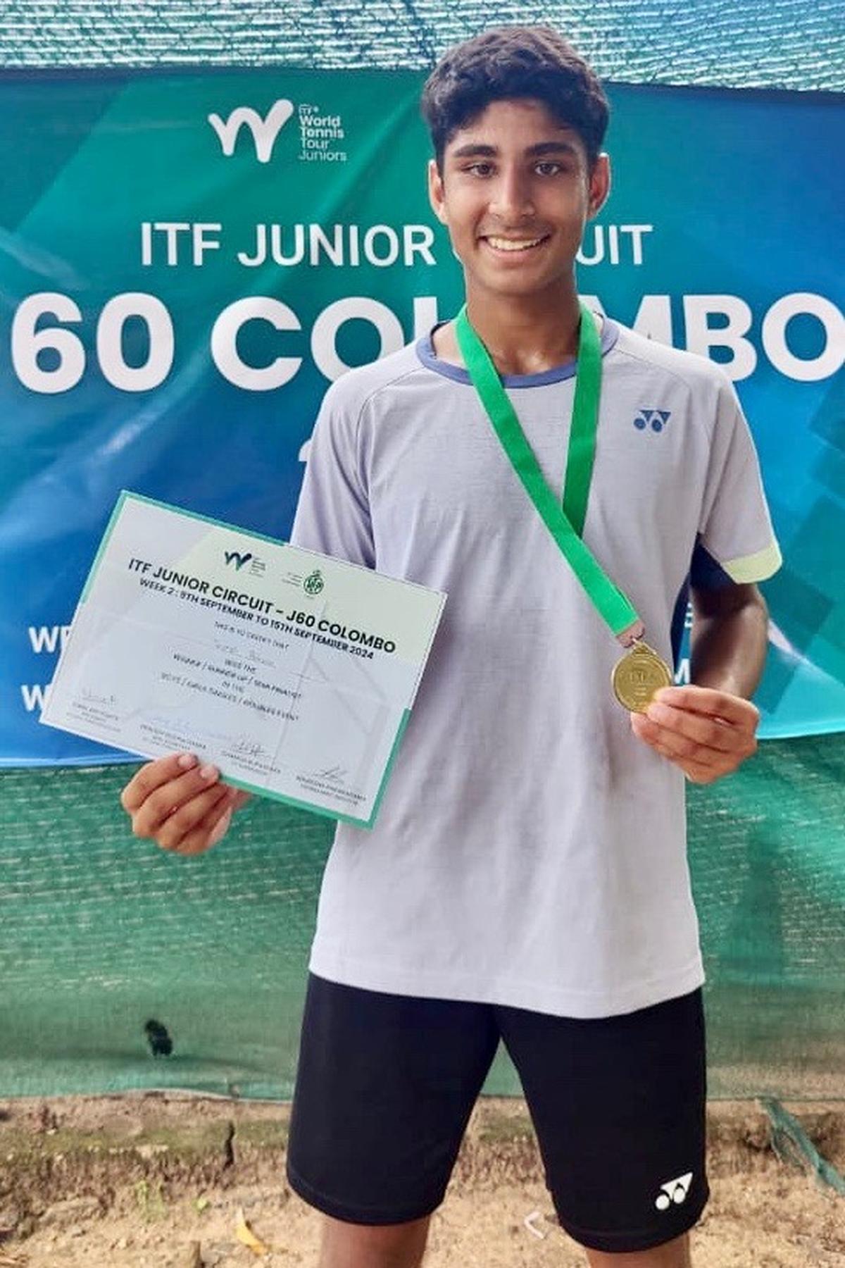 Tavish Pahwa's Triumph at the J60 ITF Juniors Tennis Tournament in Colombo