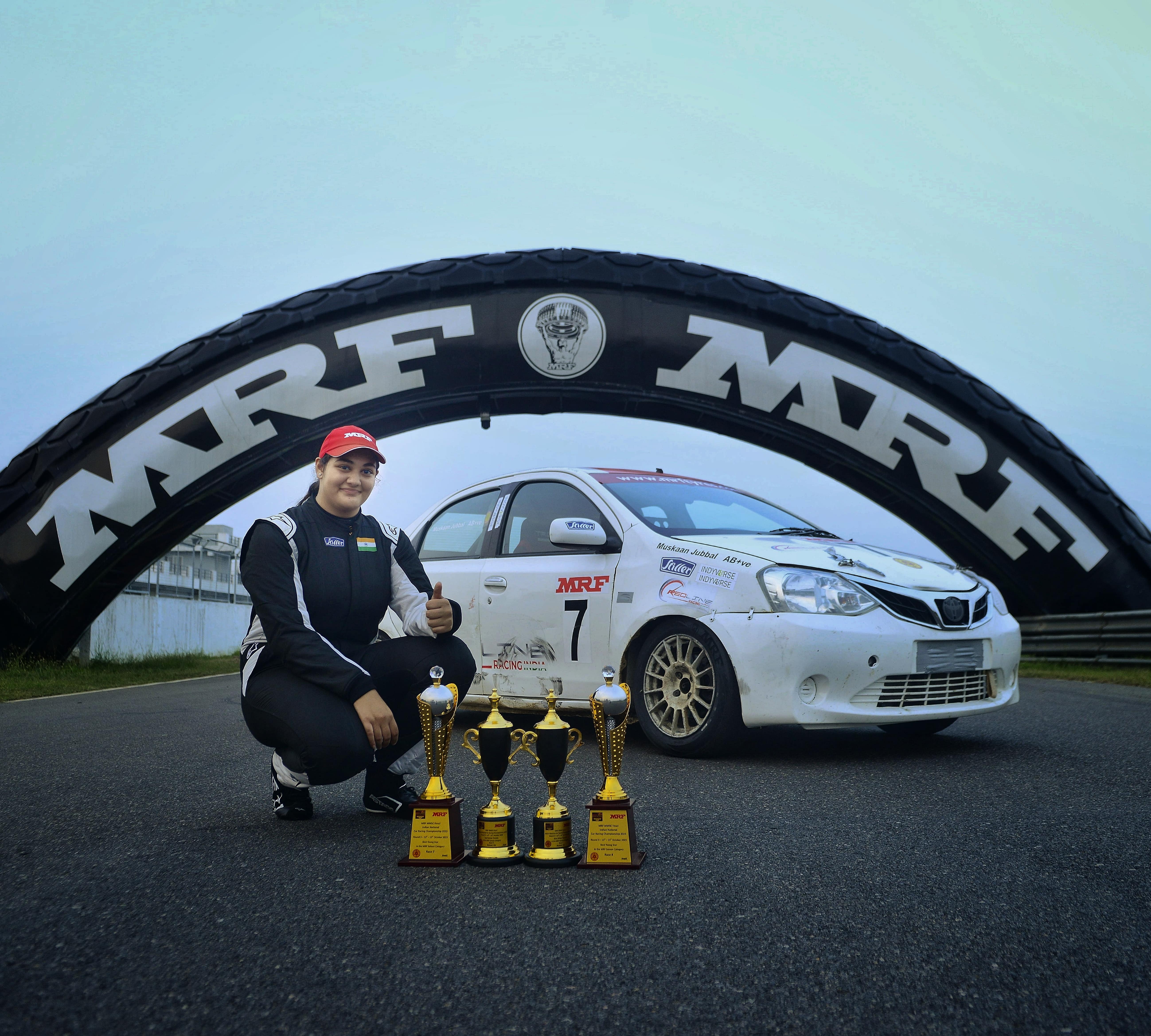 Muskaan's Triumph at MRF MMSC FMSCI Racing Championship 2023