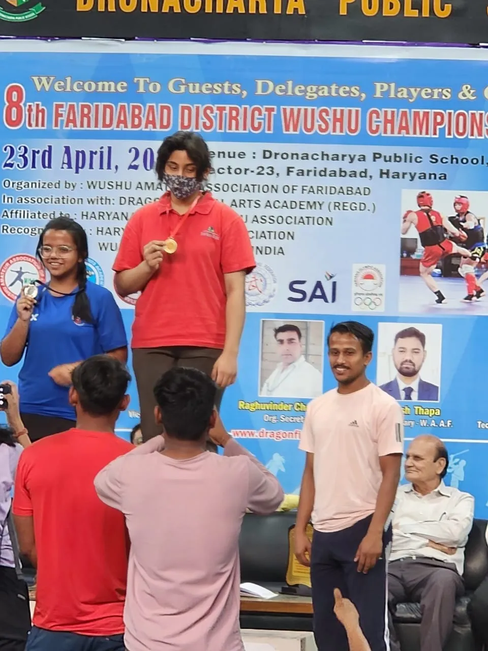 Congratulations Shabdika - 8th Faridabad District Wushu Championship 2023